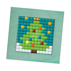 Kép 2/2 - Pixel fa képkeret, 6x6 cm alaplaphoz