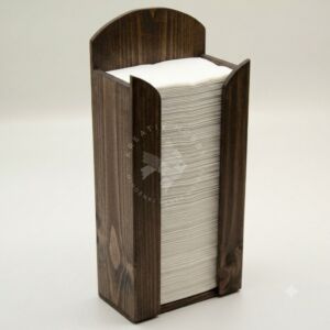 Kép 2/2 - Fa papírzsebkendő tartó 28,5 x 12,8 x 6,5 cm