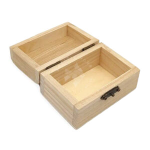 Kép 2/3 - Mini fadoboz kincsesláda 9cm