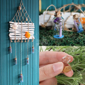 Kép 3/4 - Üvegfiola parafadugóval, akasztóval 11x35mm