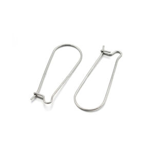 Kép 1/2 - Nemesacél akasztós fülbevalóalap 2db/cs