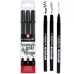 Kép 1/5 - SAKURA PIGMA - Kalligrafikus filctollkészlet 1; 2; 3mm