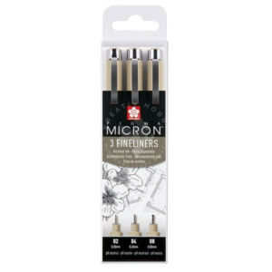 Kép 1/8 - SAKURA PIGMA MICRON - tűfilc készlet 0,30; 0,40; 0,50mm
