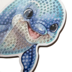 Kép 4/6 - Gyémántszemes kirakó 11cm DELFIN