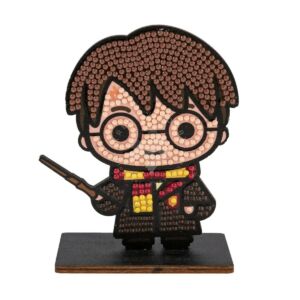 Kép 1/6 - Gyémántszemes kirakó, fafigura talapzattal 11cm HARRY POTTER
