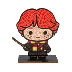Kép 1/7 - Gyémántszemes kirakó, fafigura talapzattal 11cm RON WEASLEY