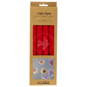 Kép 1/5 - vastag krepp papír piros