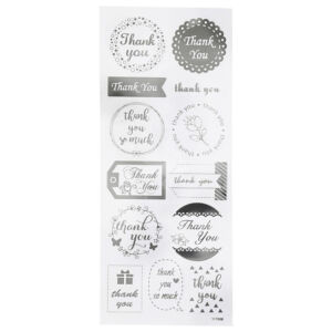 Kép 1/2 - Matrica Ezüst Thank You