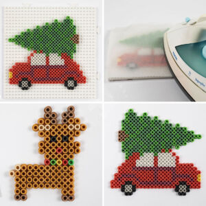 Kép 2/5 - Karácsonyi vasalható gyöngy készlet, hóemberek