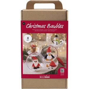 Kép 2/6 - Kreatív készlet, Karácsonyi gömbök 4db