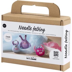 Kép 4/4 - Kreatív nemezelő készlet, szörnyecskék