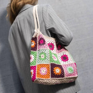Kép 1/5 - Kreatív készlet, színes horgolt táska