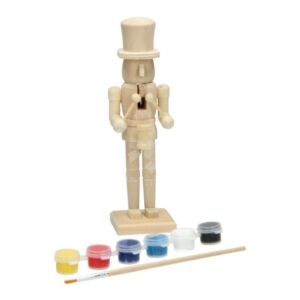 Kép 1/2 - Kifesthető diótörő figura dobbal 18cm
