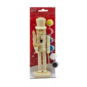 Kép 2/2 - Kifesthető diótörő figura karddal 18cm