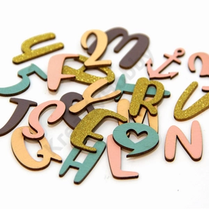 Kép 3/3 - színes fa mini betűk, 117db