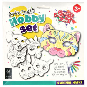 Kép 1/2 - Színezhető állatos álarcok filctollakkal 6db/cs