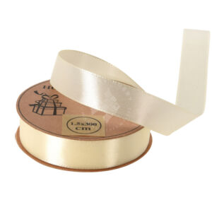 Kép 2/2 - Szaténszalag krémszínű