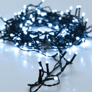 Kép 2/2 - Ledfűzér, 48db-os, kül és beltéri, időzítős, hidegfehér