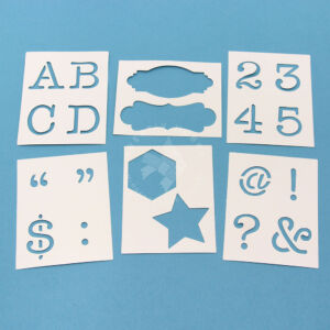 Kép 2/5 - Betűsablon 36 darabos