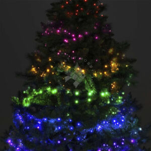 Kép 2/3 - Ledfüzér karácsonyfára, 400db-os, időzítős, színes