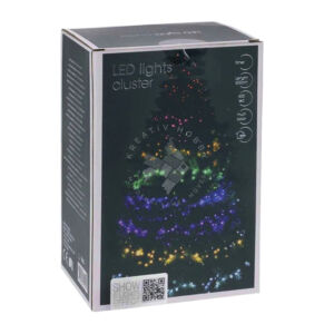 Kép 3/3 - Ledfüzér karácsonyfára, 400db-os, időzítős, színes