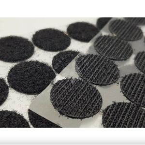 Kép 2/2 - Tépőzár korongok FEKETE 2cm/30db