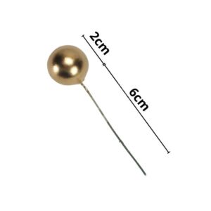 Kép 2/2 - Beszúrós bogyó 2cm/20db ARANY