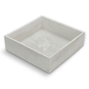 Kép 1/4 - Négyzet dekorláda 20x20cm FEHÉR