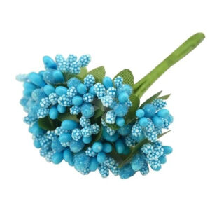 Kép 1/2 - Mini bogyó csokor VILÁGOSKÉK