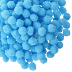 Kép 1/4 - Pompon 15 mm, 100 db VILÁGOSKÉK