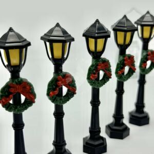 Kép 3/4 - Kandeláber koszorúval, műanyag 9cm