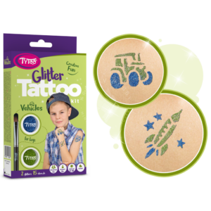 Kép 1/5 - Csillámtetoválás szett: JÁRMŰVEK