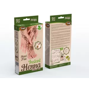 Kép 1/4 - Instant Henna Paszta készlet, kézre és lábra