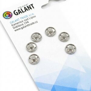Kép 1/5 - Felvarrható fémpatent 6 db - 8mm