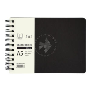 Kép 1/4 - vázlatfüzet fekete lapok