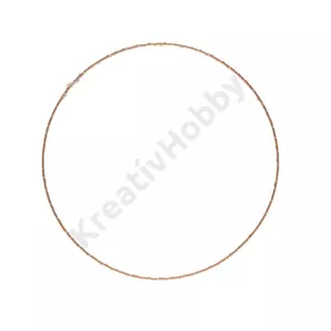 Kép 1/3 -  Fém karika LED-es, akasztós, 40x40x0,5 cm arany