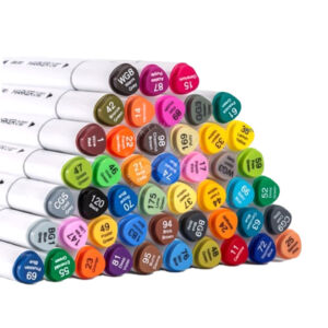 Kép 2/10 - Deli Sketch Marker, kétvégű alkoholos filctoll 48db