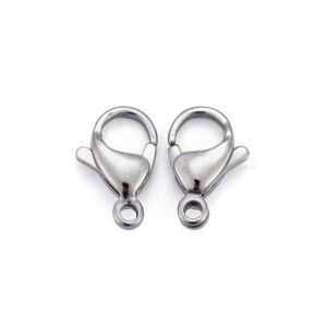 Kép 1/3 - Nemesacél delfinkapocs 13x8mm 2db/cs