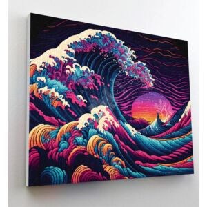 Kép 2/3 - Gyémántszemes festmény 30x40 cm, Hullám
