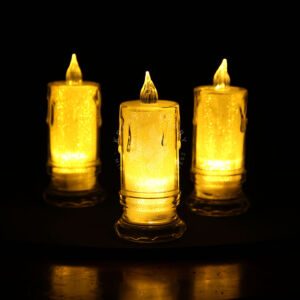 Kép 2/2 - Ledes gyertya, csillogós