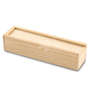 Kép 1/2 - Fa tolltartó tolótetős 22cm