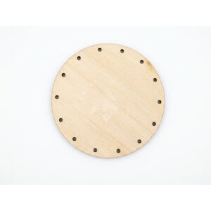 Kép 1/3 - Horgolható faalap 7cm, lyuk 2mm