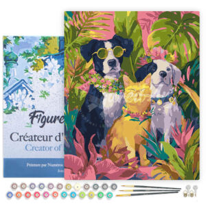 Kép 1/8 - Figured'Art Számozott kifestő 50x40cm, Állati barátok