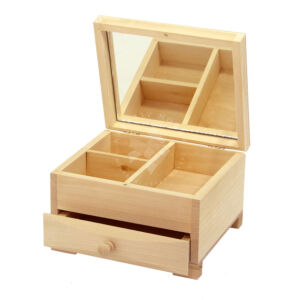 Kép 1/2 - tükrös fadoboz