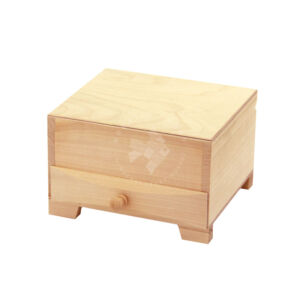 Kép 2/2 - tükrös fadoboz ékszertartó