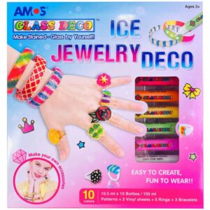 Kép 1/5 - AMOS üvegmatrica-festék: ékszer készítő készlet (10x10,5ml)