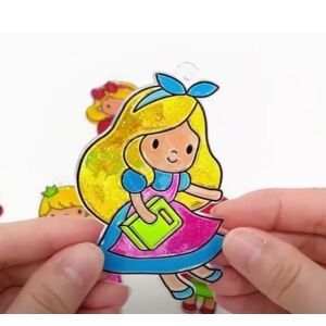 Kép 2/5 - AMOS üvegmatrica-festék akril formákkal - TÜNDÉRMESÉK (6x10,5ml)