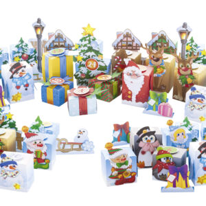 Kép 2/4 - Adventi kalendárium, karácsonyi falu