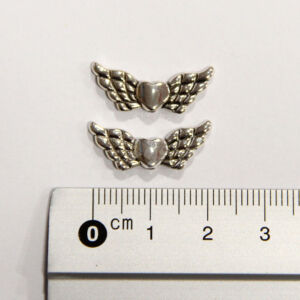 Kép 2/2 - Fémgyöngy szárny 2,5cm 2db/csom
