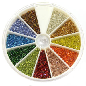 Kép 1/2 - Szalmagyöngy készlet vágott kicsi 11 szín